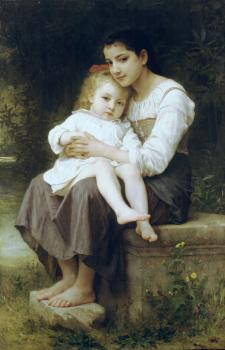 William-Adolphe Bouguereau : La soeur ainee, Big sis'